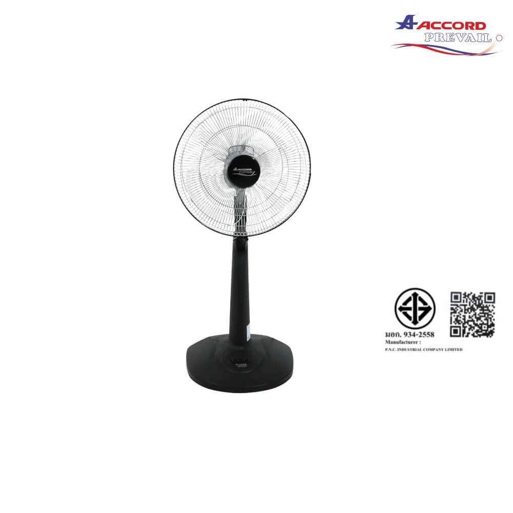 พัดลมตั้งโต๊ะ ACCORD PREVAIL AC-1664 สีดำ